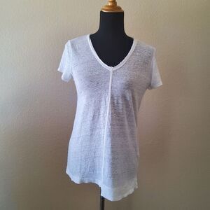 Wilt Linen Knit Top Size XS White New
